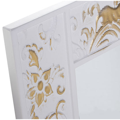 Alexandra House Living Wall Mirror White Wood 7 x 57 x 84 cm