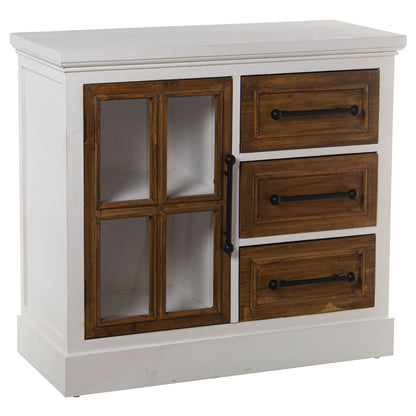 Alexandra House Living Sideboard White Wood 86 x 78 x 34 cm