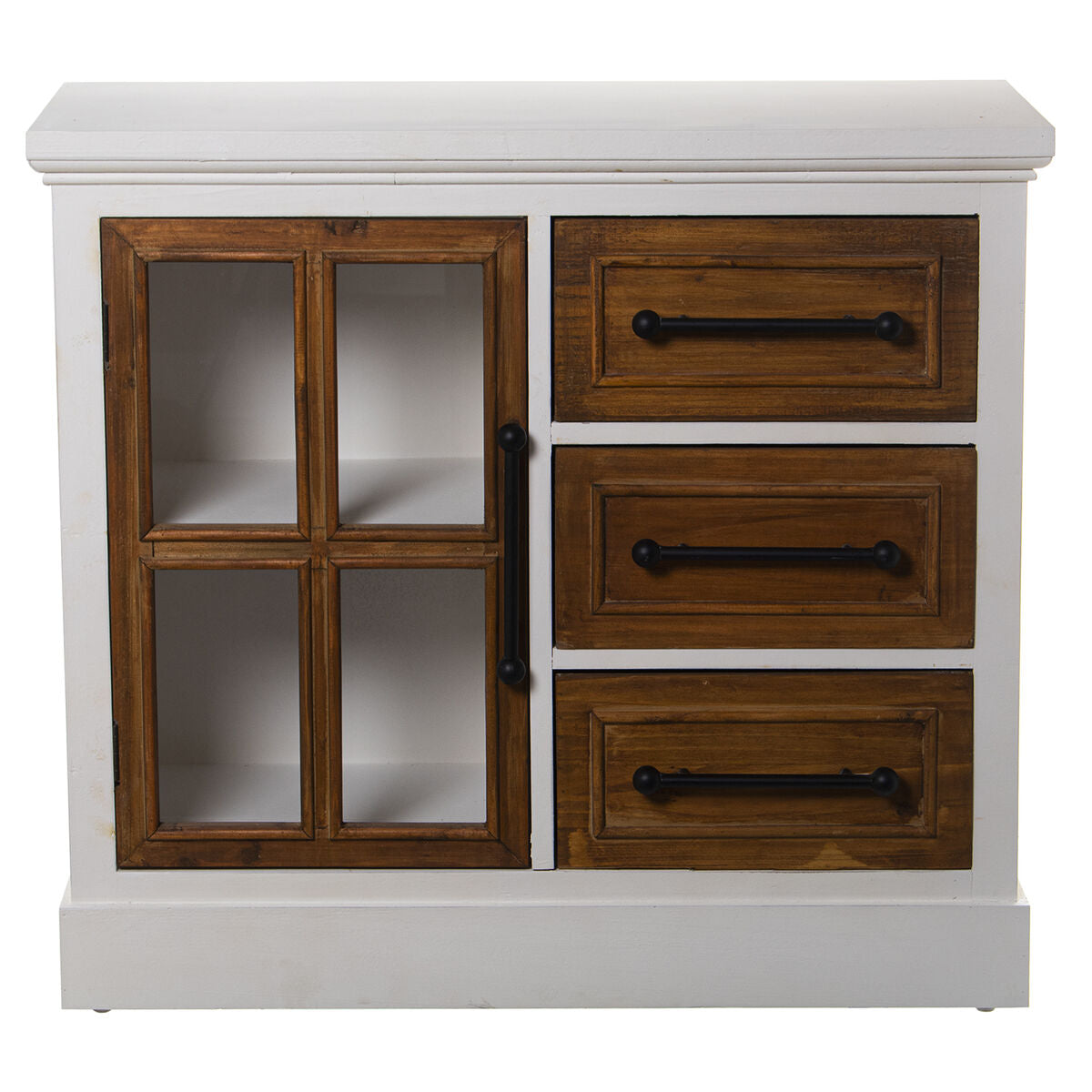 Alexandra House Living Sideboard White Wood 86 x 78 x 34 cm