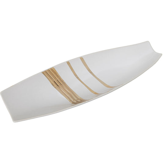 Alexandra House Living Centerpiece Golden White 38 x 13 x 5 cm