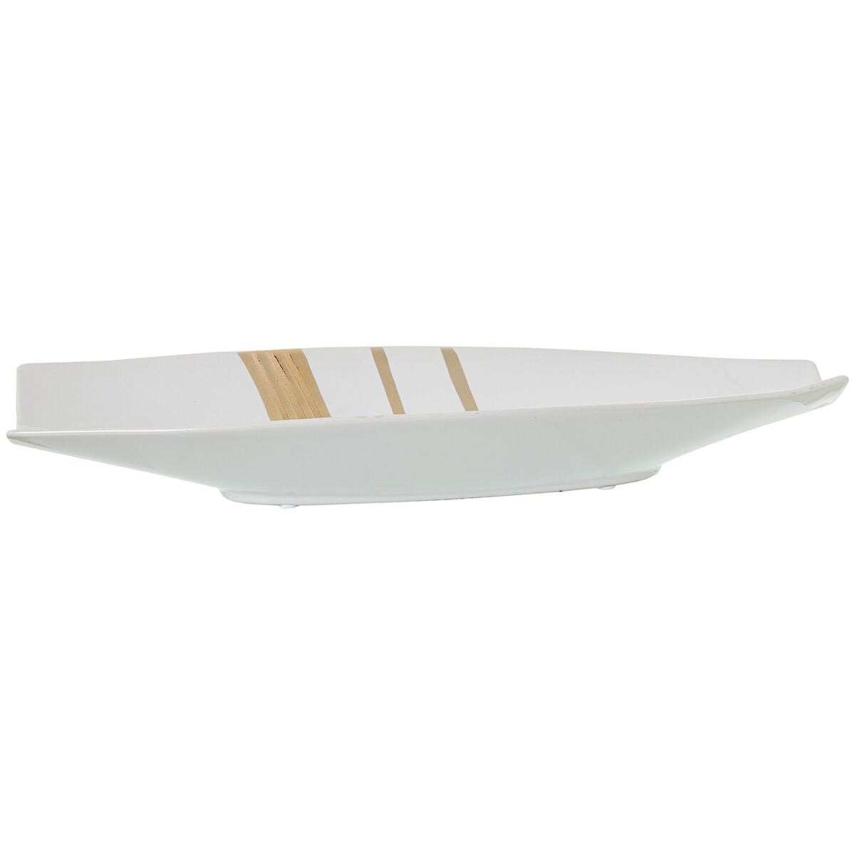 Centro de Mesa Alexandra House Living Blanco Dorado 38 x 13 x 5 cm