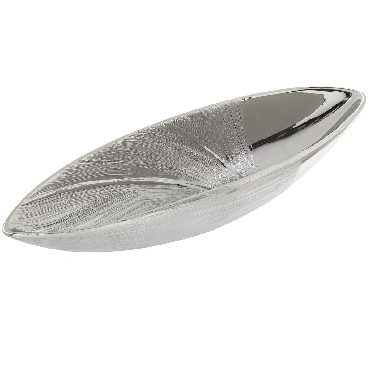 Alexandra House Living Silver Ceramic Centerpiece 9 x 36 x 11 cm