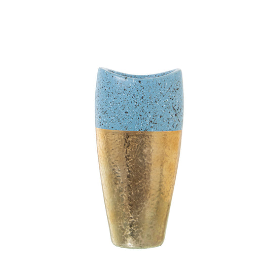 Alexandra House Living Blue Ceramic Vase 20 x 14 x 28 cm