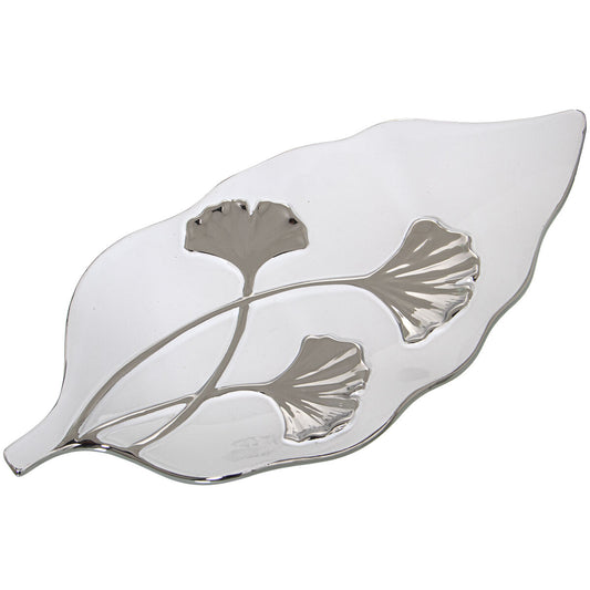 Alexandra House Living Centerpiece Silver White 30 x 15 x 3 cm