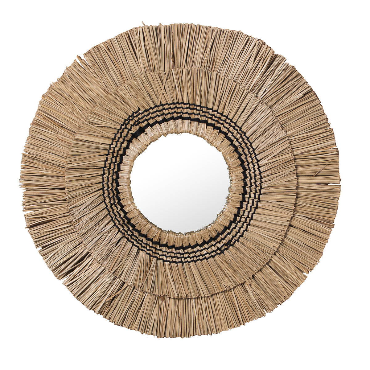 Alexandra House Living Wall Mirror Seagrass 6 x 57 x 59 cm Round