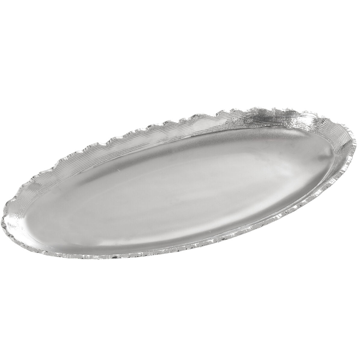 Alexandra House Living Silver Ceramic Centerpiece 5 x 41 x 18 cm