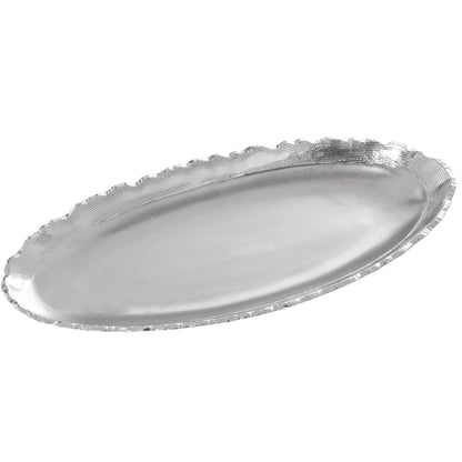 Alexandra House Living Silver Ceramic Centerpiece 5 x 41 x 18 cm