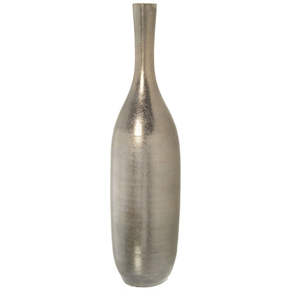 Alexandra House Living Floor Vase Silver Ceramic 19 x 19 x 77 cm