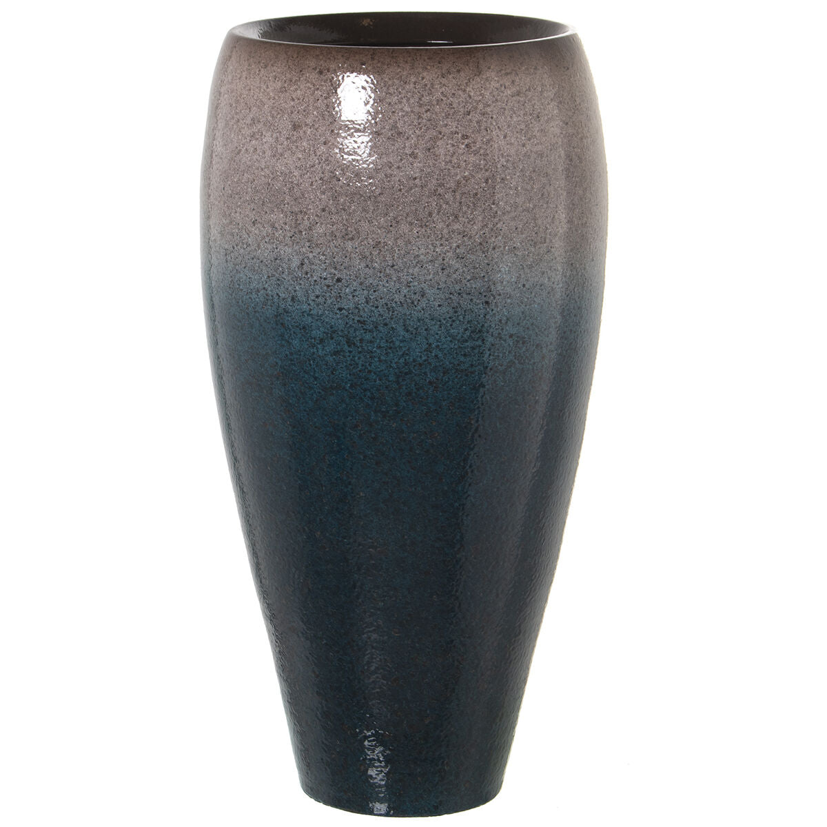 Alexandra House Living Floor Vase Dark Blue Ceramic 33 x 33 x 65 cm