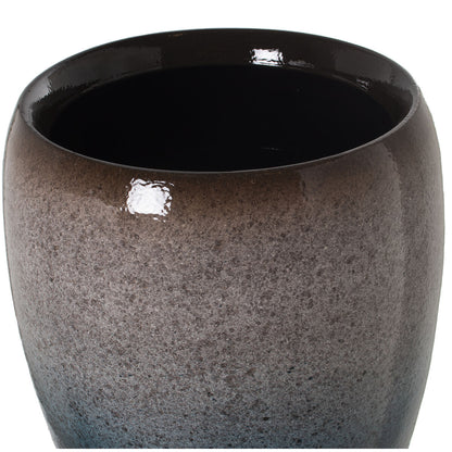 Alexandra House Living Floor Vase Dark Blue Ceramic 33 x 33 x 65 cm