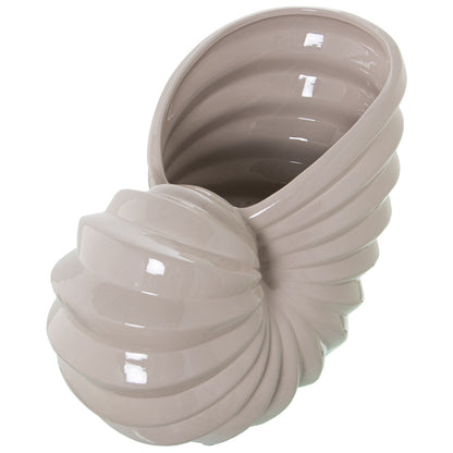 Alexandra House Living Gray Ceramic Conch Centerpiece 15 x 26 x 20 cm