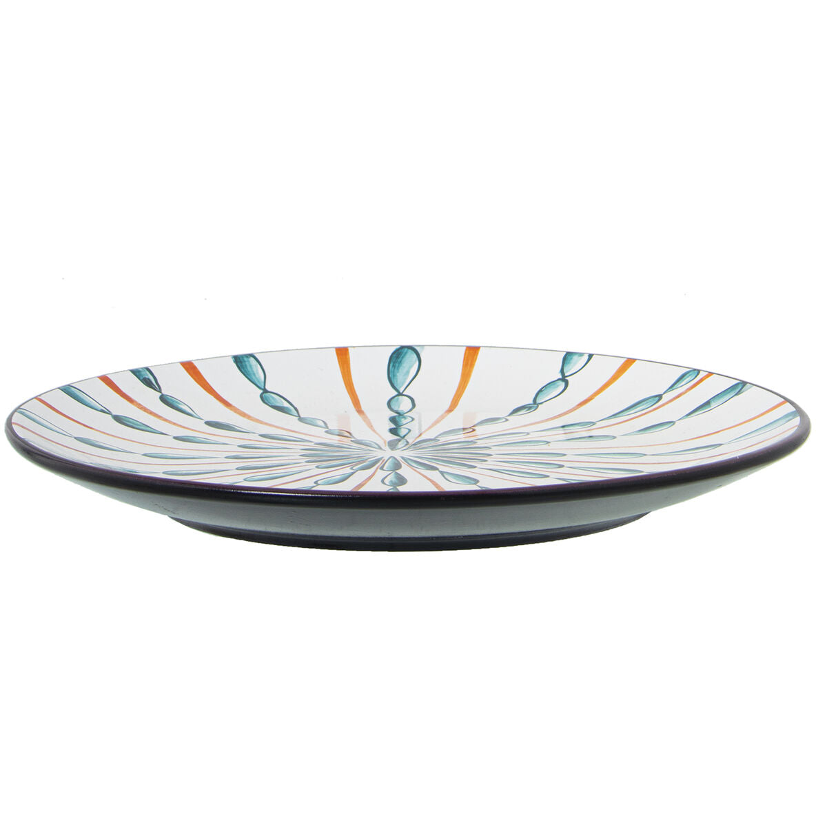 Centro de Mesa Alexandra House Living Azul Blanco Cerámica 9 x 32 x 33 cm