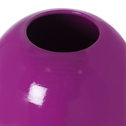 Alexandra House Living Floor Vase Violet Glossy Ceramic 22 x 21 x 77 cm