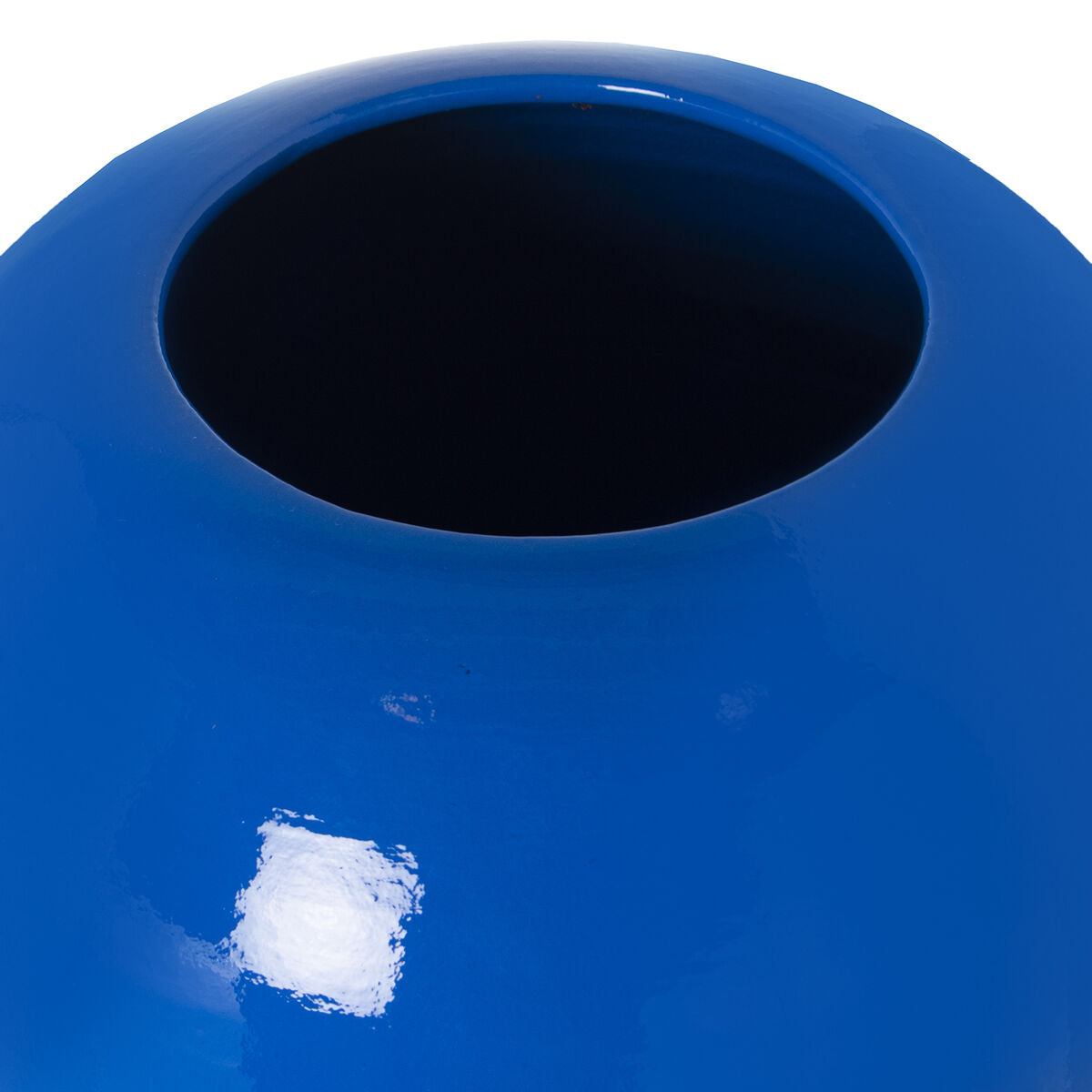 Alexandra House Living Floor Vase Blue Glossy Ceramic 21 x 21 x 77 cm