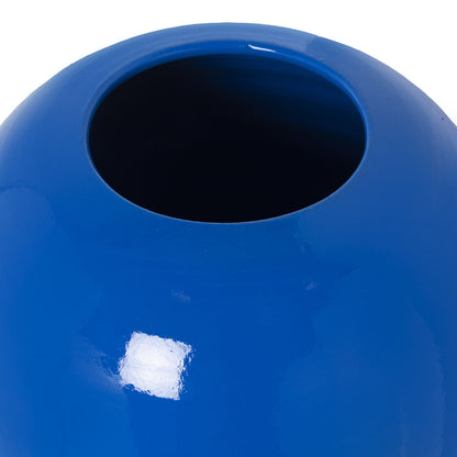 Alexandra House Living Floor Vase Blue Glossy Ceramic 18 x 18 x 57 cm