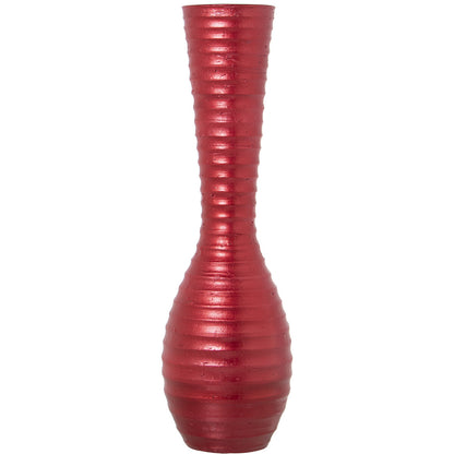 Alexandra House Living Floor Vase Red Ceramic 22 x 22 x 74 cm