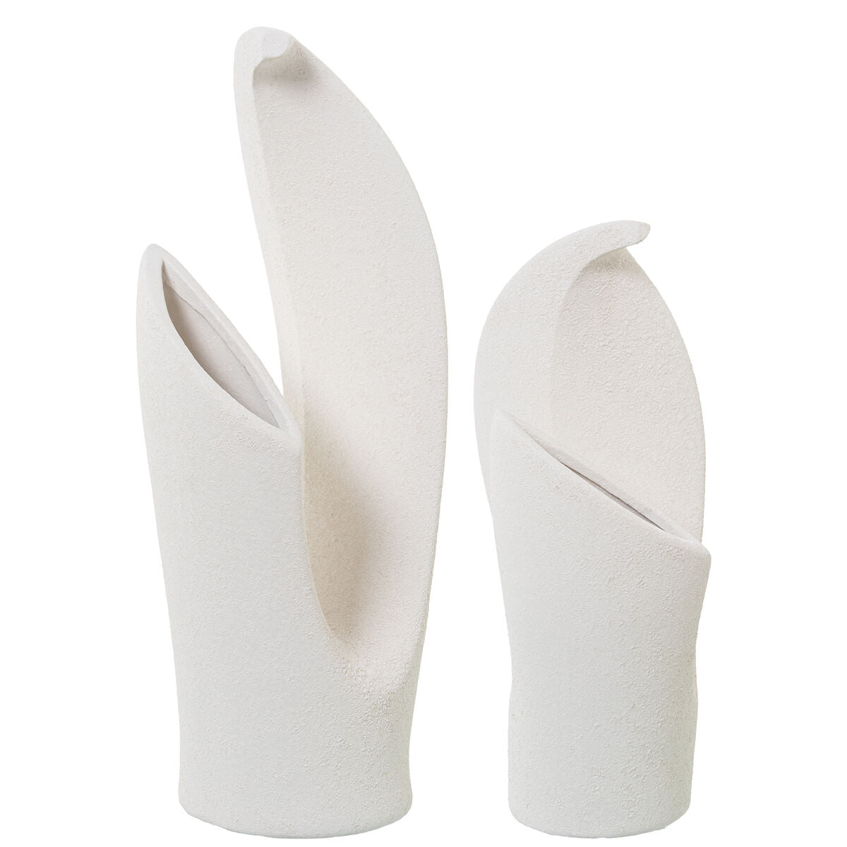 Set de 2 Jarrones Alexandra House Living Beige Cerámica