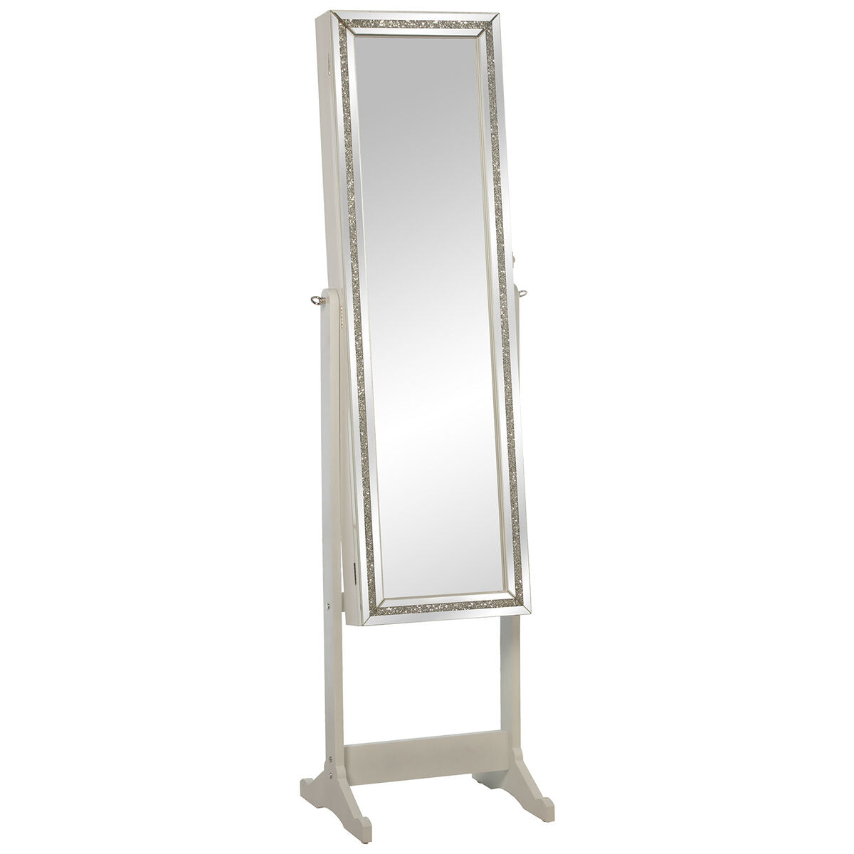 Alexandra House Living Freestanding Mirror White 46 x 36 x 158 cm