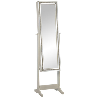 Alexandra House Living Freestanding Mirror White 46 x 36 x 158 cm