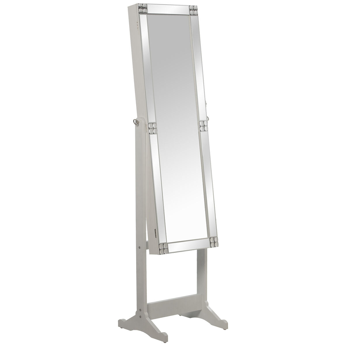 Alexandra House Living Freestanding Mirror White 46 x 36 x 158 cm