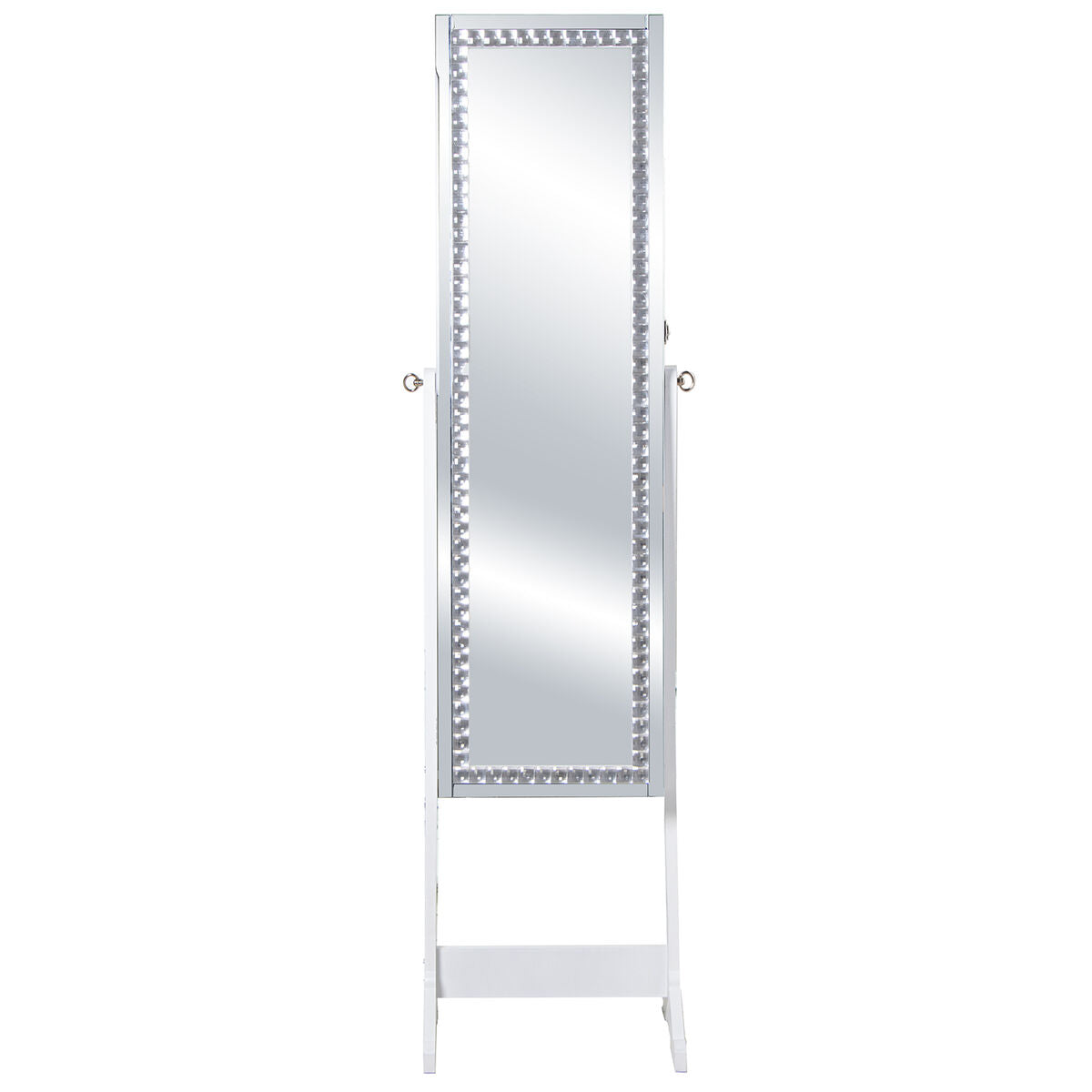 Alexandra House Living Freestanding Mirror White 46 x 36 x 158 cm