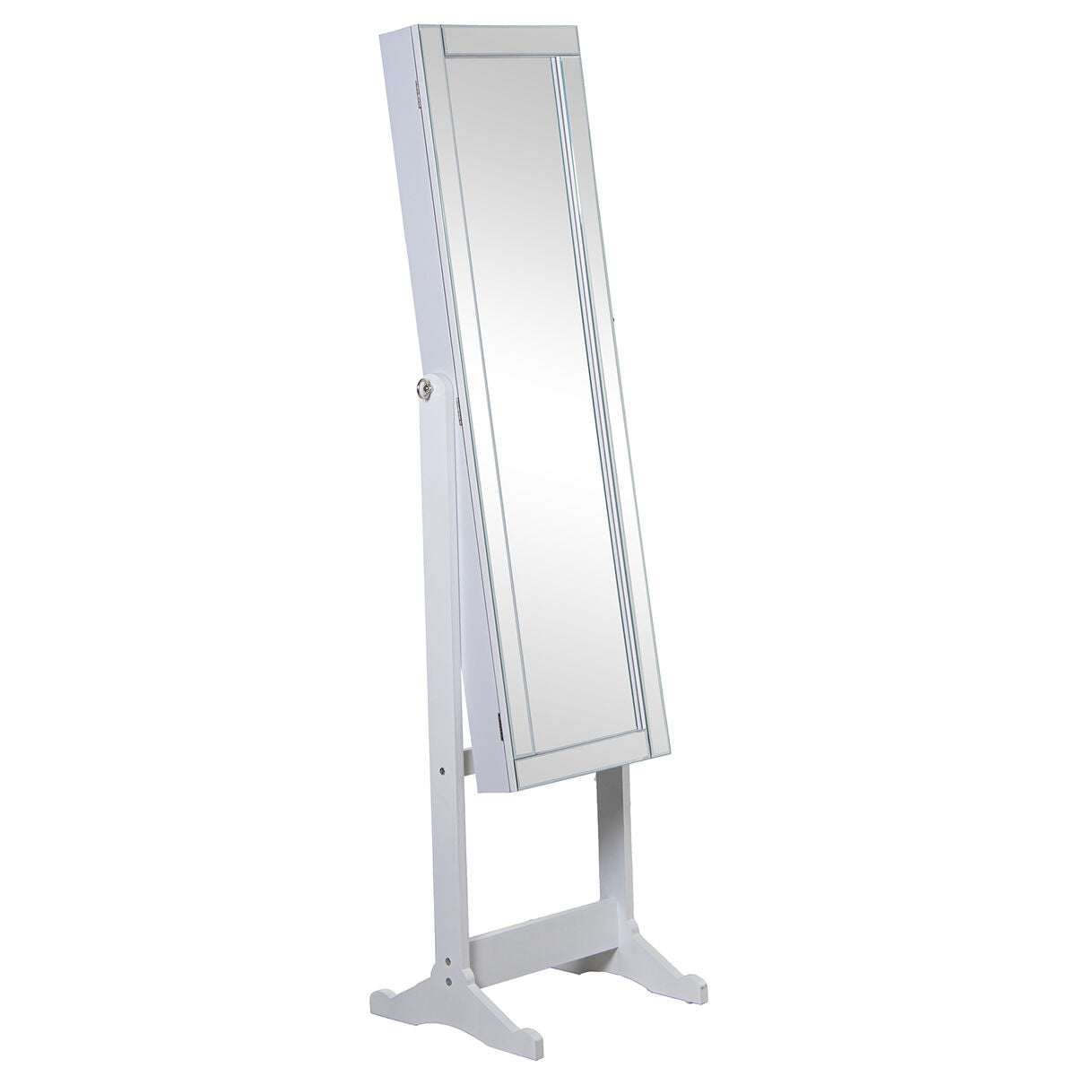 Alexandra House Living Freestanding Mirror White 46 x 36 x 158 cm