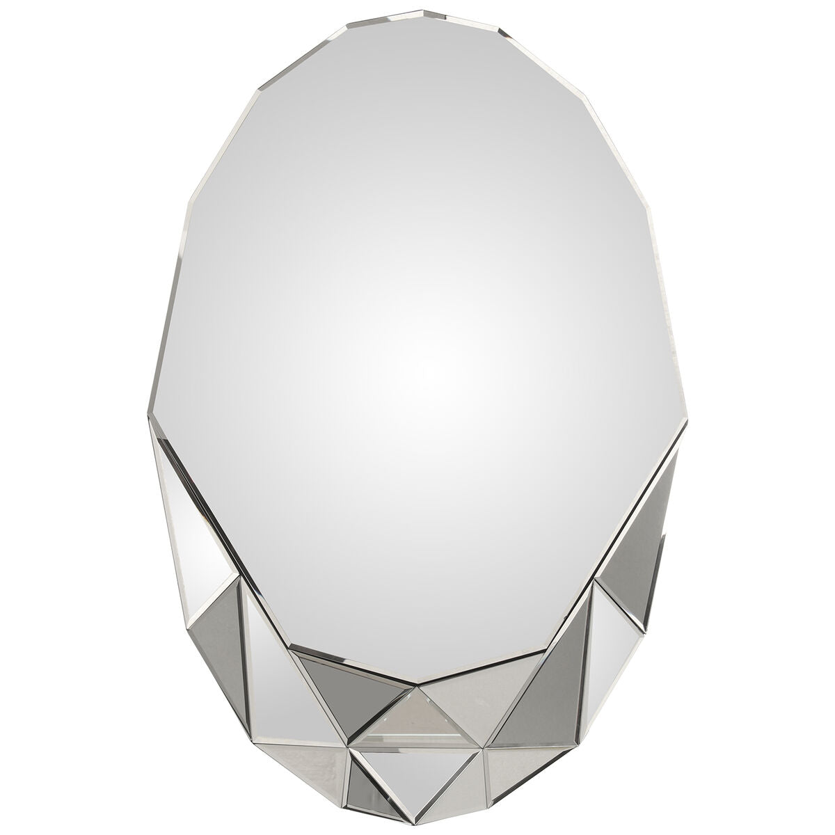 Alexandra House Living Crystal Wall Mirror 9 x 59 x 96 cm Oval