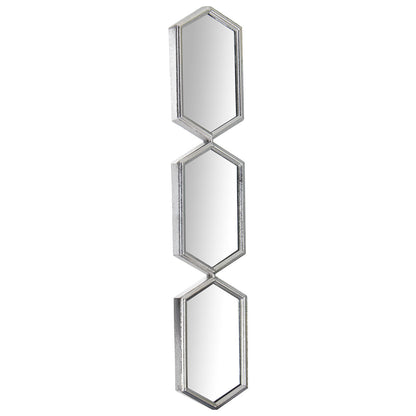 Espejo de pared Alexandra House Living Plateado Metal 5 x 16 x 81 cm