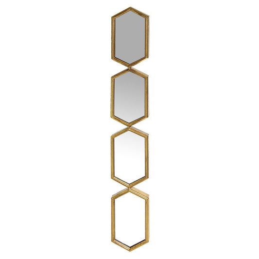 Espejo de pared Alexandra House Living Dorado Metal 4 x 15 x 106 cm