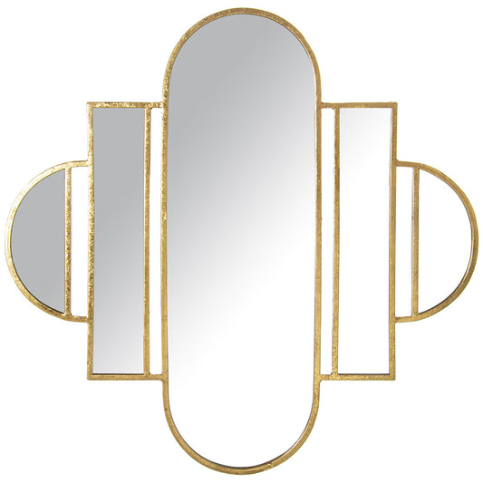 Alexandra House Living Wall Mirror Gold Metal 7 x 80 x 78 cm