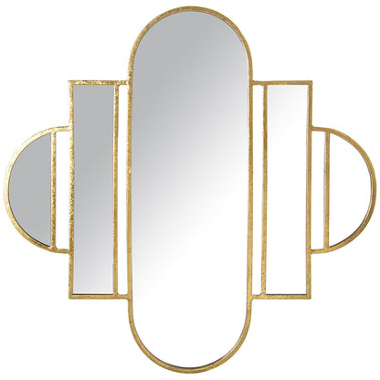 Alexandra House Living Wall Mirror Gold Metal 7 x 80 x 78 cm