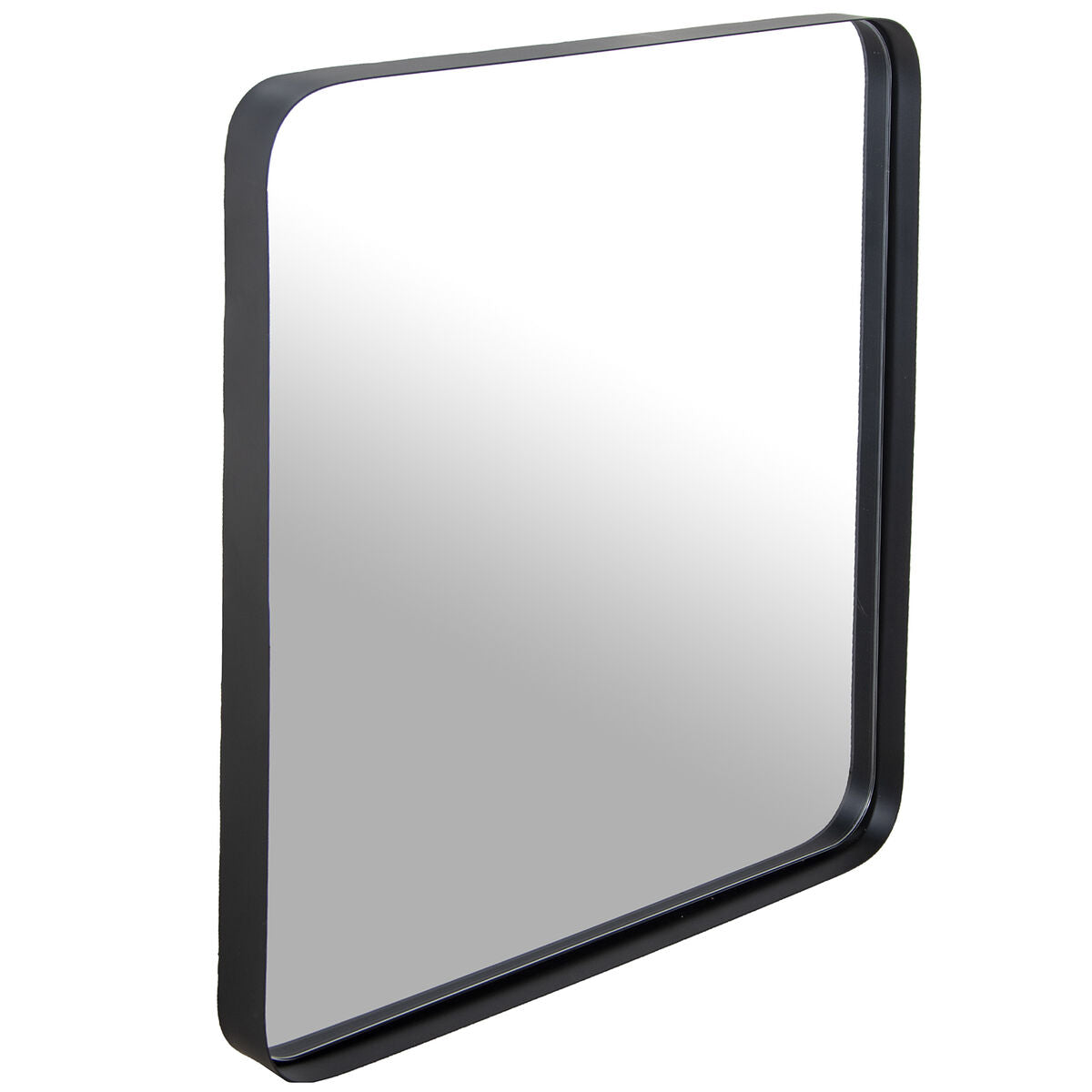 Espejo de pared Alexandra House Living Negro Metal 4 x 54 x 54 cm