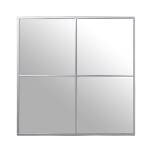 Alexandra House Living Wall Mirror Silver Metal Window 5 x 73 x 73 cm