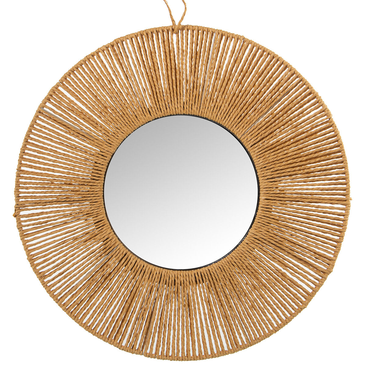 Alexandra House Living Wall Mirror Natural Fibre 60 x 1 x 60 cm Round