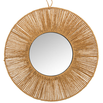 Alexandra House Living Wall Mirror Natural Fibre 60 x 1 x 60 cm Round