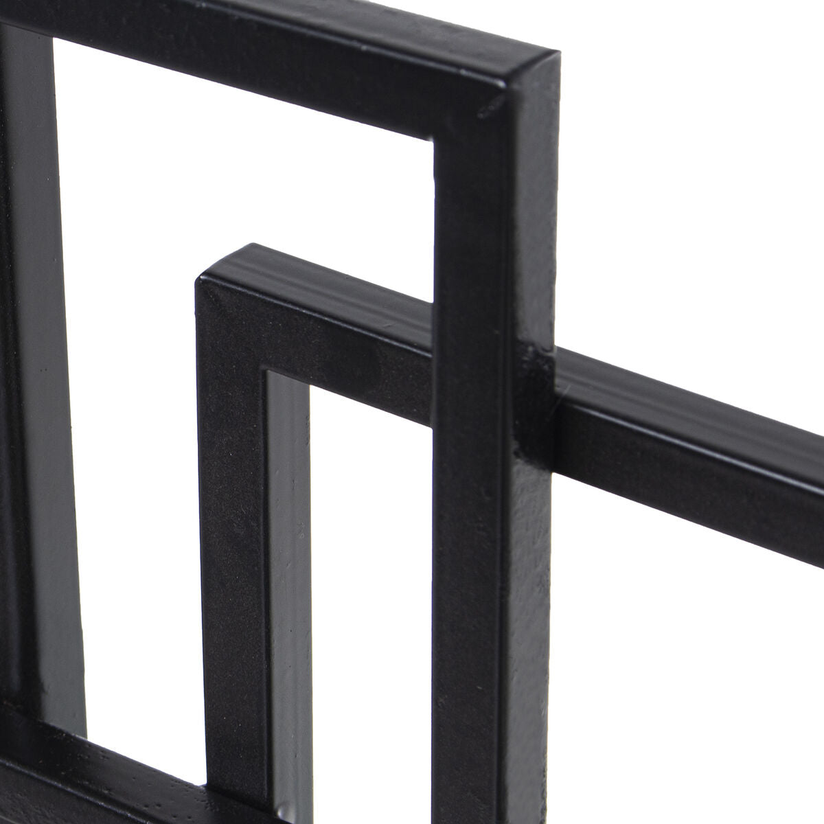 Alexandra House Living Wall Mirror Black Metal 7 x 113 x 53 cm