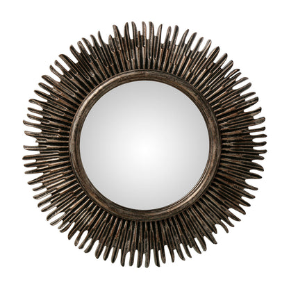 Alexandra House Living Wall Mirror Dark Grey Plastic 5 x 54 x 59 cm Round