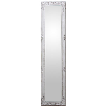 Alexandra House Living Freestanding Mirror White 6 x 39 x 156 cm Distressed