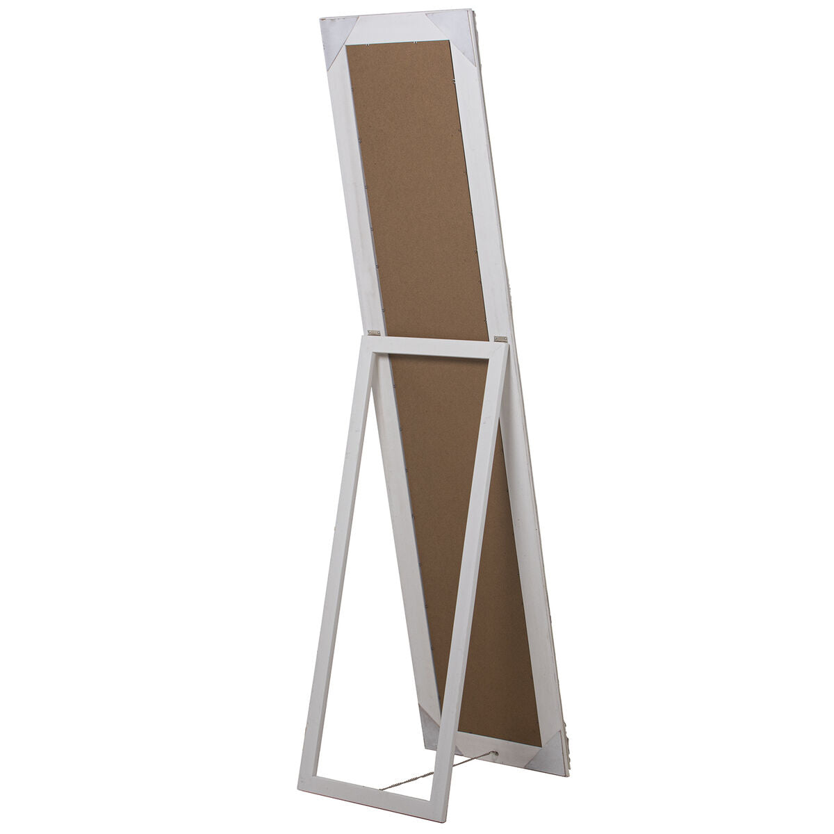 Alexandra House Living Freestanding Mirror White 6 x 39 x 156 cm Distressed