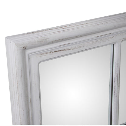 Alexandra House Living Wall Mirror White Weathered Wood Window 5 x 101 x 65 cm