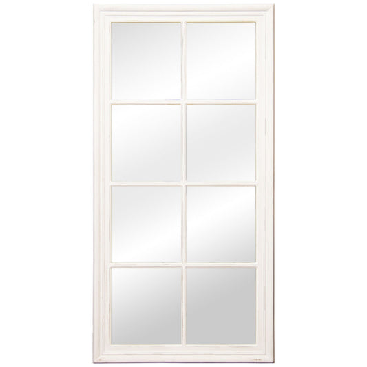 Espejo de pared Alexandra House Living Blanco Madera 5 x 78 x 150 cm