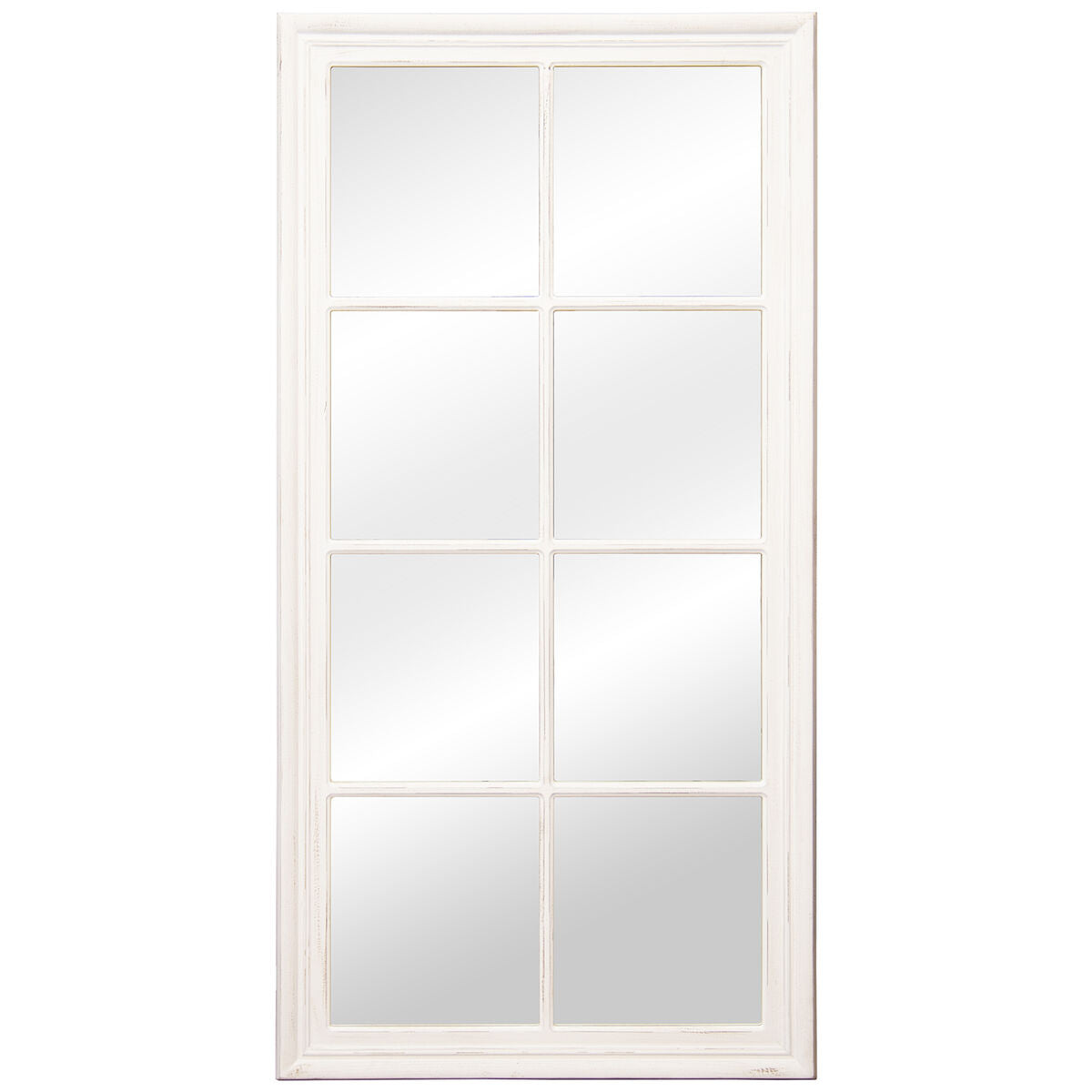 Espejo de pared Alexandra House Living Blanco Madera 5 x 78 x 150 cm