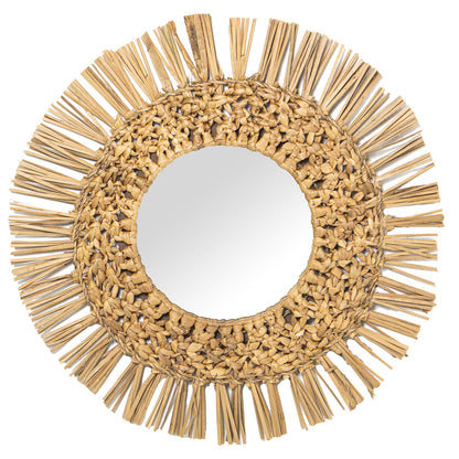 Alexandra House Living Wall Mirror Natural Fiber 27 x 44 x 43 cm Round