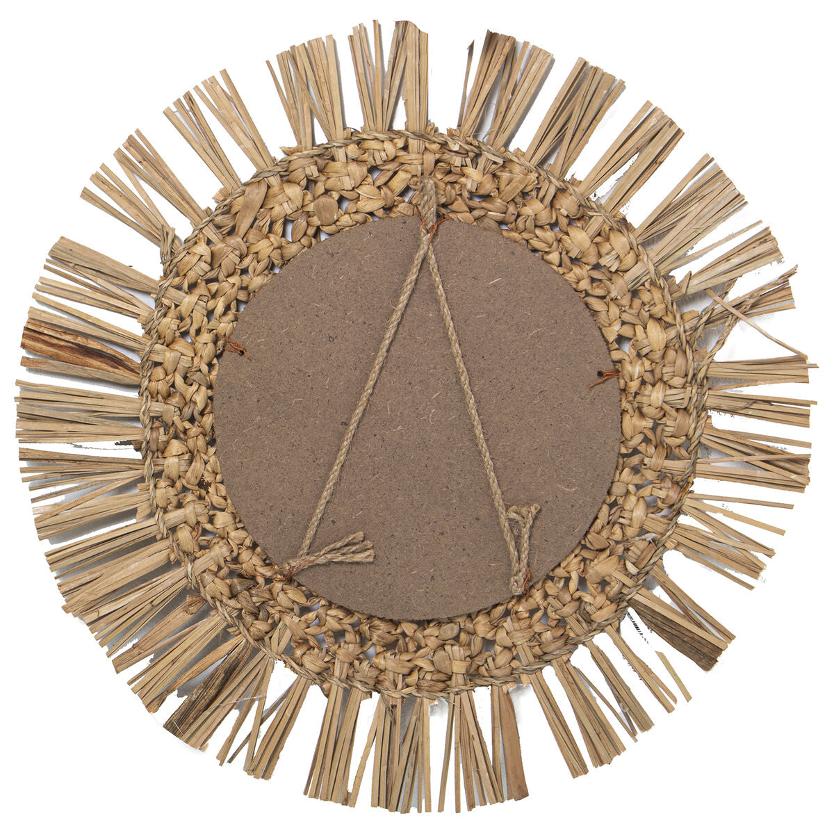 Alexandra House Living Wall Mirror Natural Fiber 27 x 44 x 43 cm Round