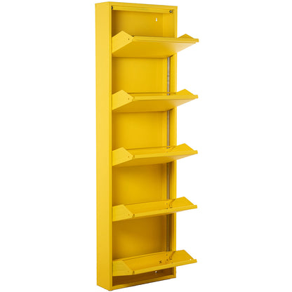 Zapatero Alexandra House Living Amarillo 50 x 170 x 15 cm 5 cajones