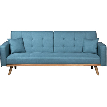 Alexandra House Living Blue Sofa Bed 216 x 81 x 87 cm