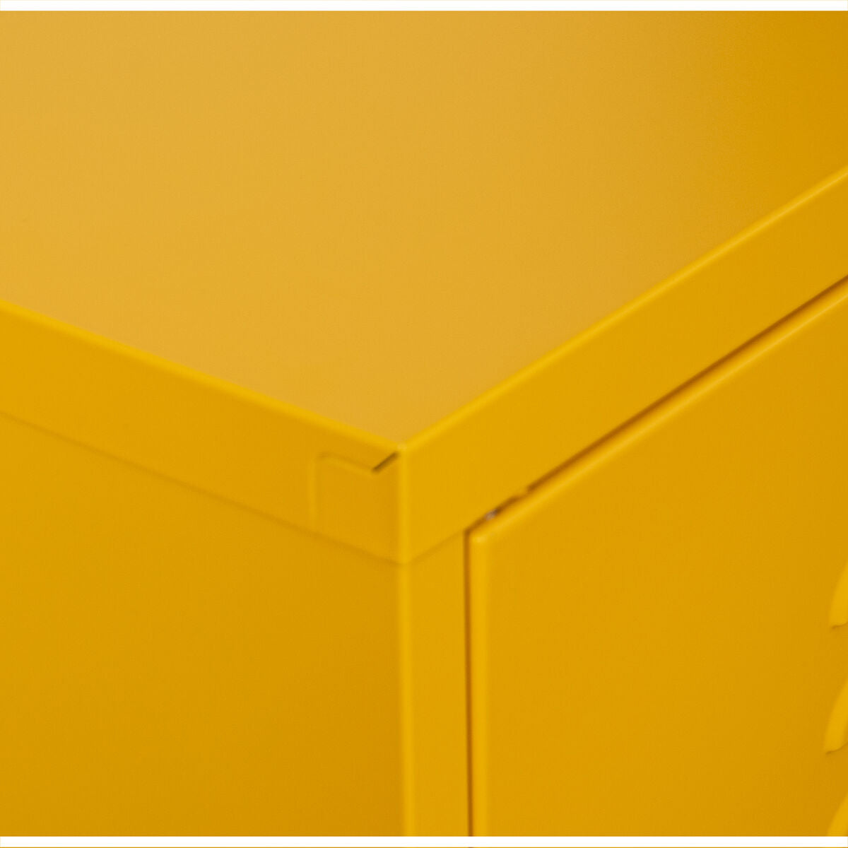 Aparador Alexandra House Living Amarillo Metal 80 x 102 x 35 cm