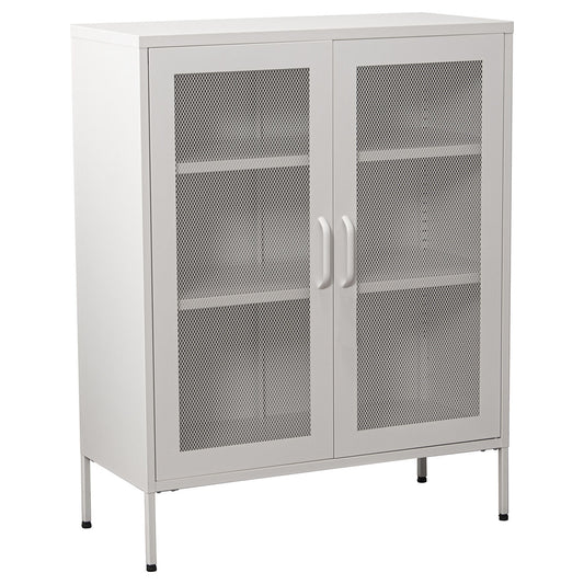 Aparador Alexandra House Living Blanco Metal 80 x 102 x 35 cm