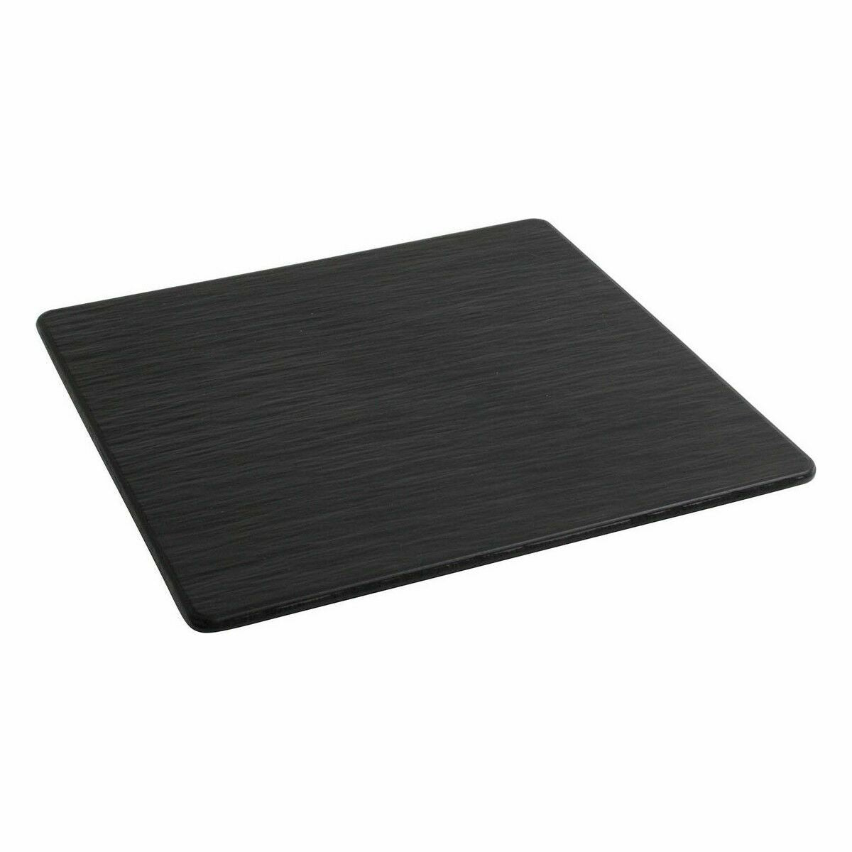 Inde Africa Black Melamine Square Flat Plate 35 x 35 x 0.7 cm (6 Units)