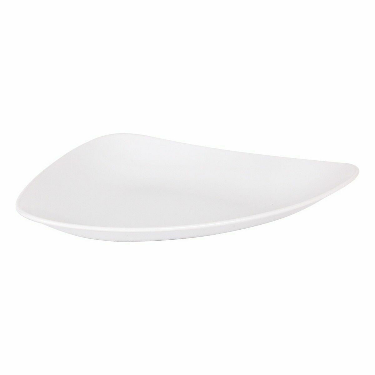 Inde Vedone Flat Plate White Porcelain 31 x 25 x 4 cm (6 Units)